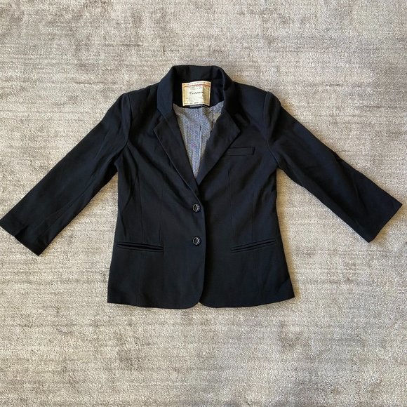 Anthropologie Jackets & Blazers - Anthropologie Cartonnier Black Knit Blazer NWT